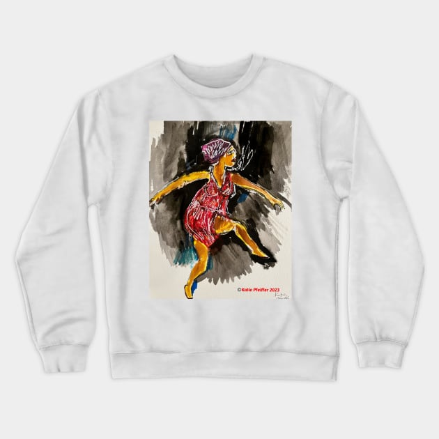 Dancing With Spirit Crewneck Sweatshirt by Kater